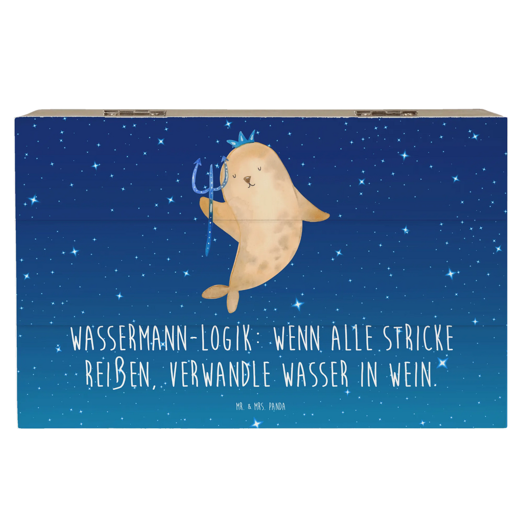 Holzkiste Wassermann Logik Erinnerungskiste, Kiste, Erinnerungsbox, Truhe, Schatulle, XXL, Aufbewahrungsbox, Holzkiste, Geschenkbox, Dekokiste, Schatzkiste, Geschenkdose, Tierkreiszeichen, Sternzeichen, Horoskop, Astrologie, Aszendent