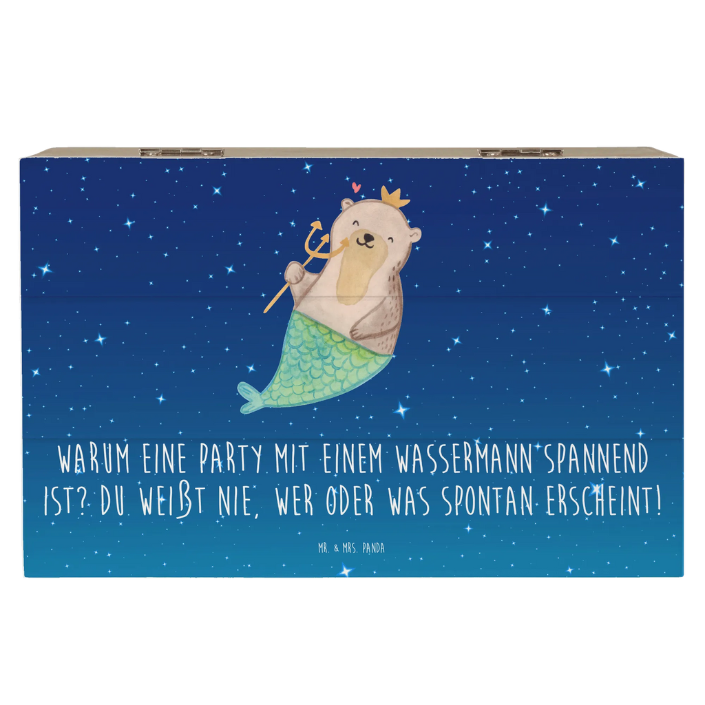 Holzkiste Wassermann Party Schatzkiste, Dekokiste, Holzkiste, Erinnerungskiste, Aufbewahrungsbox, Erinnerungsbox, Kiste, Truhe, Schatulle, Geschenkbox, Geschenkdose, XXL, Tierkreiszeichen, Sternzeichen, Horoskop, Astrologie, Aszendent
