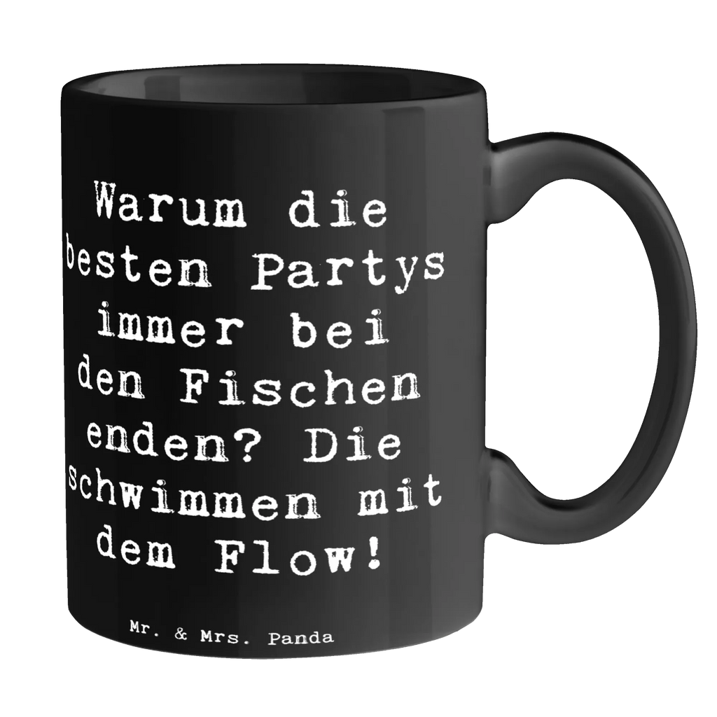 Tasse Spruch Fische Flow Spaß Geschenktasse, Bürotasse, Tasse mit Motiven, Tasse mit Zitaten, Kaffeetasse, Porzellantasse, Keramiktasse, Teetasse, Tasse, Tierkreiszeichen, Sternzeichen, Horoskop, Astrologie, Aszendent