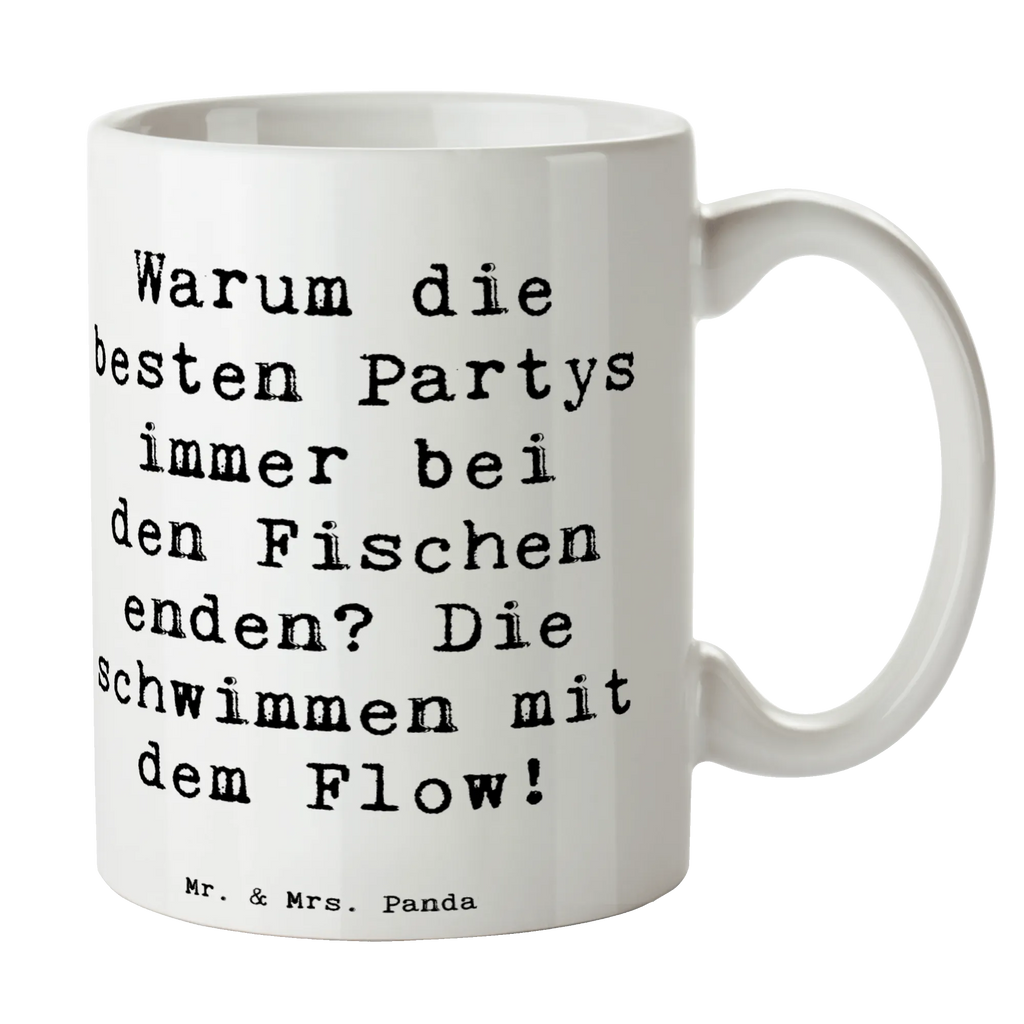 Tasse Spruch Fische Flow Spaß Geschenktasse, Bürotasse, Tasse mit Motiven, Tasse mit Zitaten, Kaffeetasse, Porzellantasse, Keramiktasse, Teetasse, Tasse, Tierkreiszeichen, Sternzeichen, Horoskop, Astrologie, Aszendent