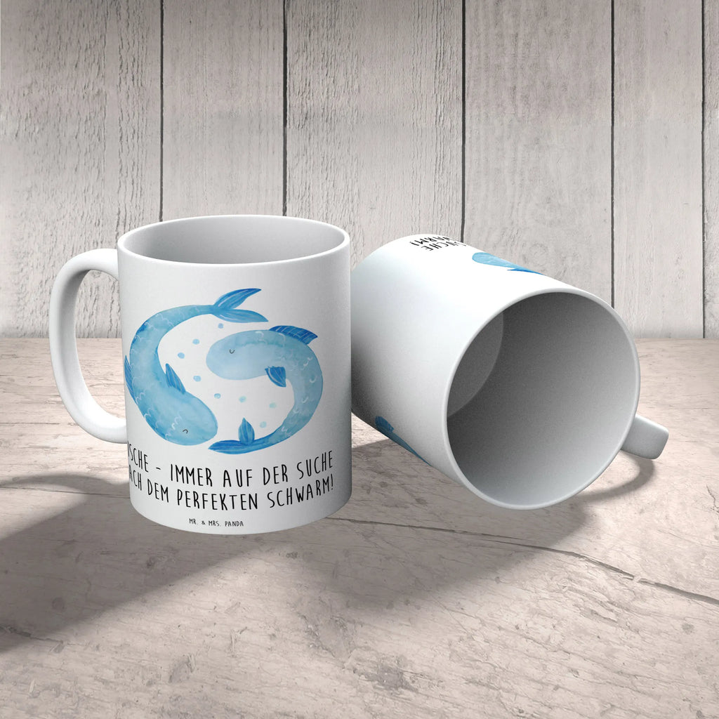 Tasse Fische Schwarm Teetasse, Porzellantasse, Kaffeetasse, Tasse mit Zitaten, Keramiktasse, Bürotasse, Tasse, Tasse mit Motiven, Geschenktasse, Tierkreiszeichen, Sternzeichen, Horoskop, Astrologie, Aszendent