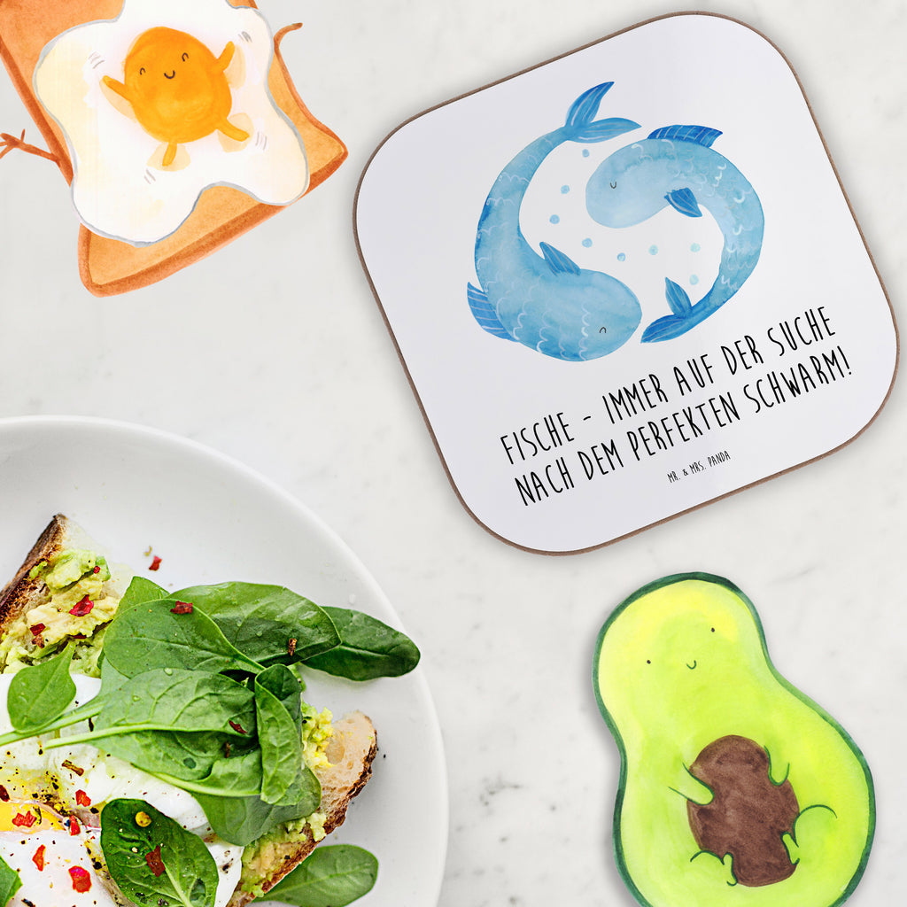 Square coaster Fische - immer auf der Suche nach dem perfekten Schwarm! Glasuntersetzer, Holzuntersetzer, Bierdeckel, Getränkeuntersetzer, Untersetzer, Untersetzer aus Holz, Untersetzer Gläser, Untersetzer für Gläser, Untersetzer Holz, Korkuntersetzer, Tassen Untersetzer, Untersetzer Design, Tierkreiszeichen, Sternzeichen, Horoskop, Astrologie, Aszendent