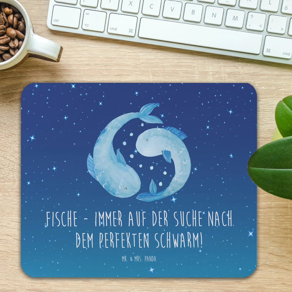 Mouse mat Fische - immer auf der Suche nach dem perfekten Schwarm! Designer Mauspad, Mauspad, Mousepad, PC Zubehör, Arbeitszimmer, Einzigartiges Mauspad, Mauspad Büro, Büroausstattung, Mausunterlage, Computer zubehör, Tierkreiszeichen, Sternzeichen, Horoskop, Astrologie, Aszendent