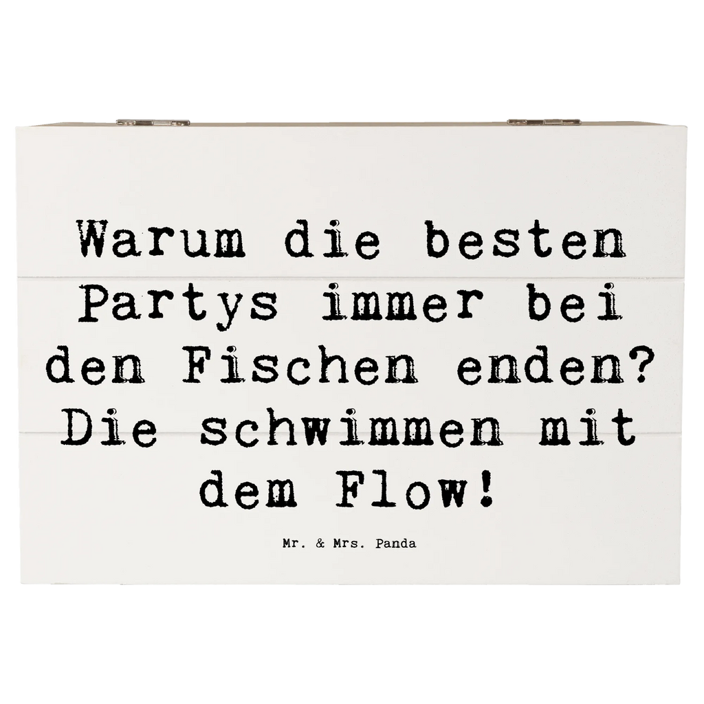 Holzkiste Spruch Fische Flow Spaß Erinnerungsbox, Dekokiste, Holzkiste, XXL, Schatzkiste, Geschenkbox, Kiste, Erinnerungskiste, Geschenkdose, Schatulle, Truhe, Aufbewahrungsbox, Tierkreiszeichen, Sternzeichen, Horoskop, Astrologie, Aszendent