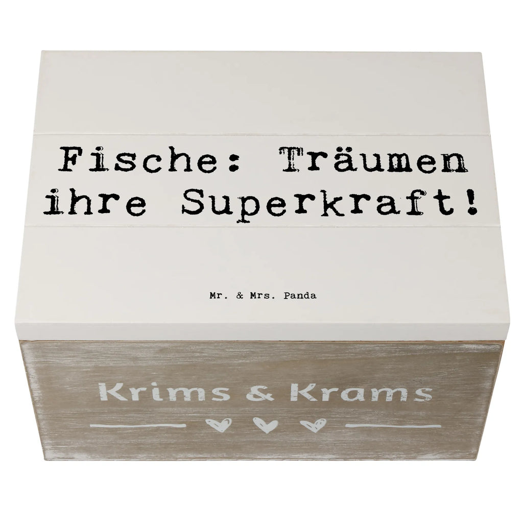 Holzkiste Spruch Fische Kraft Schatulle, Kiste, Aufbewahrungsbox, Erinnerungsbox, XXL, Geschenkbox, Dekokiste, Geschenkdose, Schatzkiste, Erinnerungskiste, Holzkiste, Truhe, Tierkreiszeichen, Sternzeichen, Horoskop, Astrologie, Aszendent