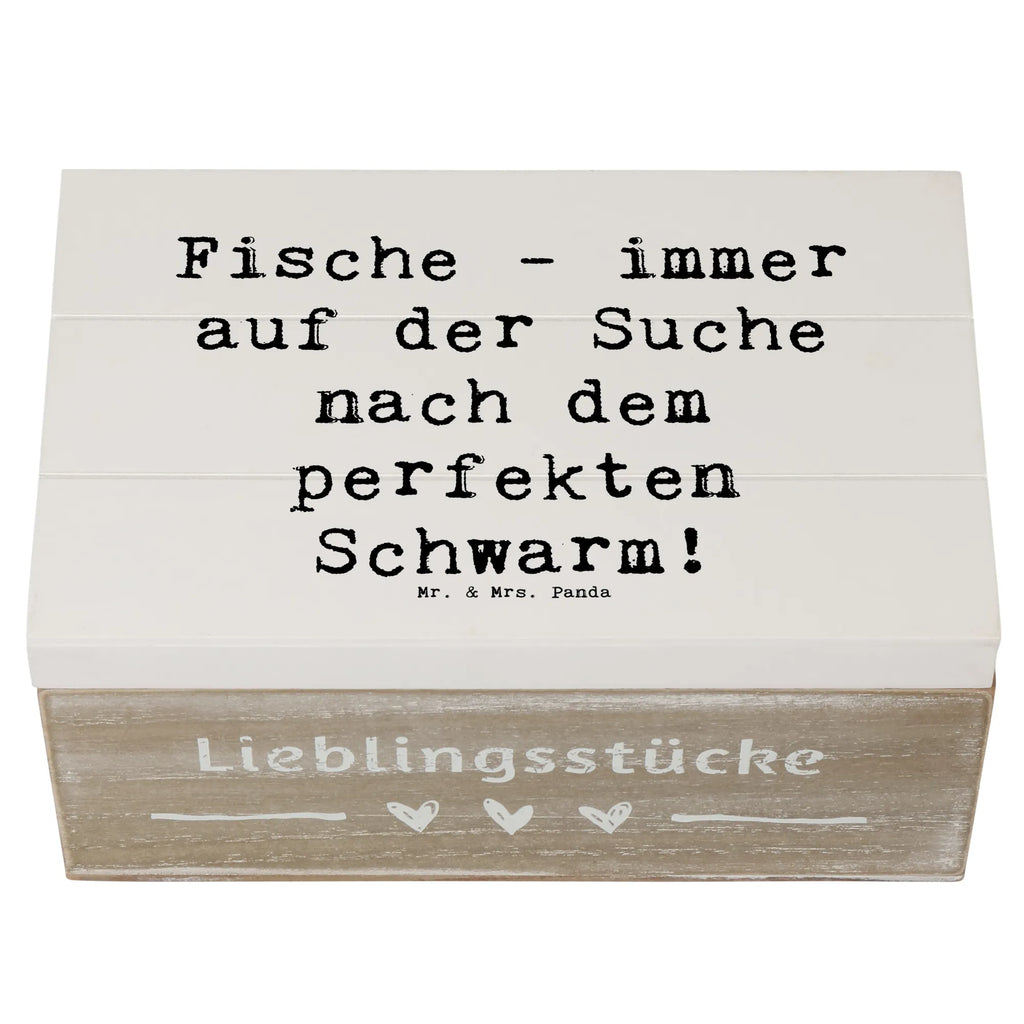 Holzkiste Spruch Fische Schwarm Erinnerungskiste, Schatulle, Aufbewahrungsbox, Geschenkdose, Dekokiste, XXL, Holzkiste, Schatzkiste, Geschenkbox, Kiste, Erinnerungsbox, Truhe, Tierkreiszeichen, Sternzeichen, Horoskop, Astrologie, Aszendent