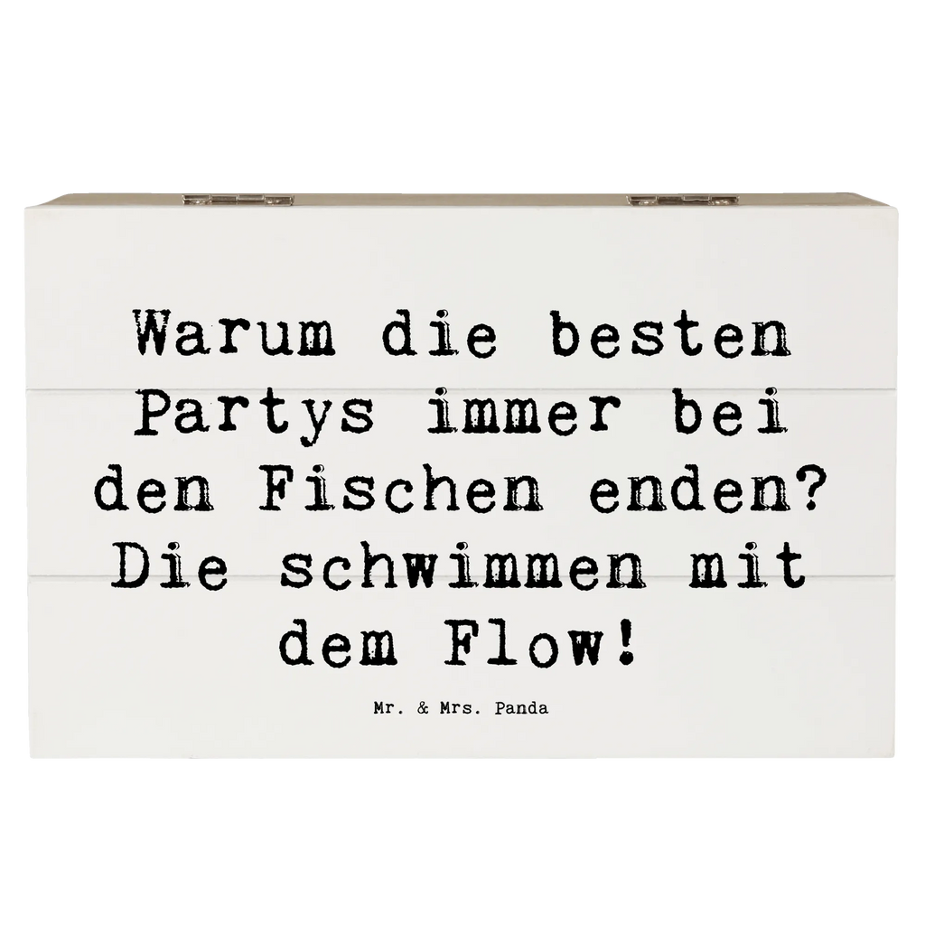 Holzkiste Spruch Fische Flow Spaß Erinnerungsbox, Dekokiste, Holzkiste, XXL, Schatzkiste, Geschenkbox, Kiste, Erinnerungskiste, Geschenkdose, Schatulle, Truhe, Aufbewahrungsbox, Tierkreiszeichen, Sternzeichen, Horoskop, Astrologie, Aszendent