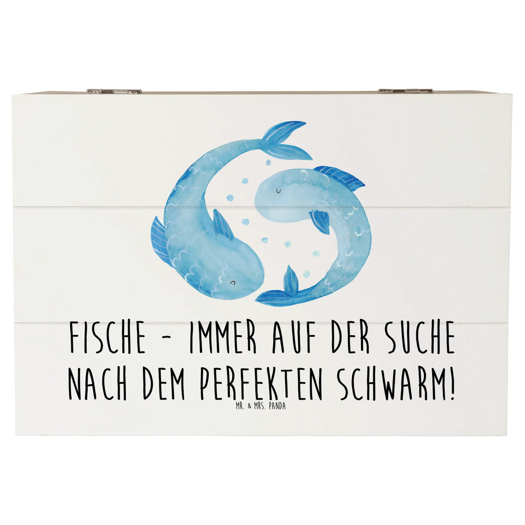 Holzkiste Fische Schwarm Geschenkbox, Erinnerungsbox, Kiste, Dekokiste, XXL, Schatzkiste, Aufbewahrungsbox, Holzkiste, Truhe, Erinnerungskiste, Schatulle, Geschenkdose, Tierkreiszeichen, Sternzeichen, Horoskop, Astrologie, Aszendent