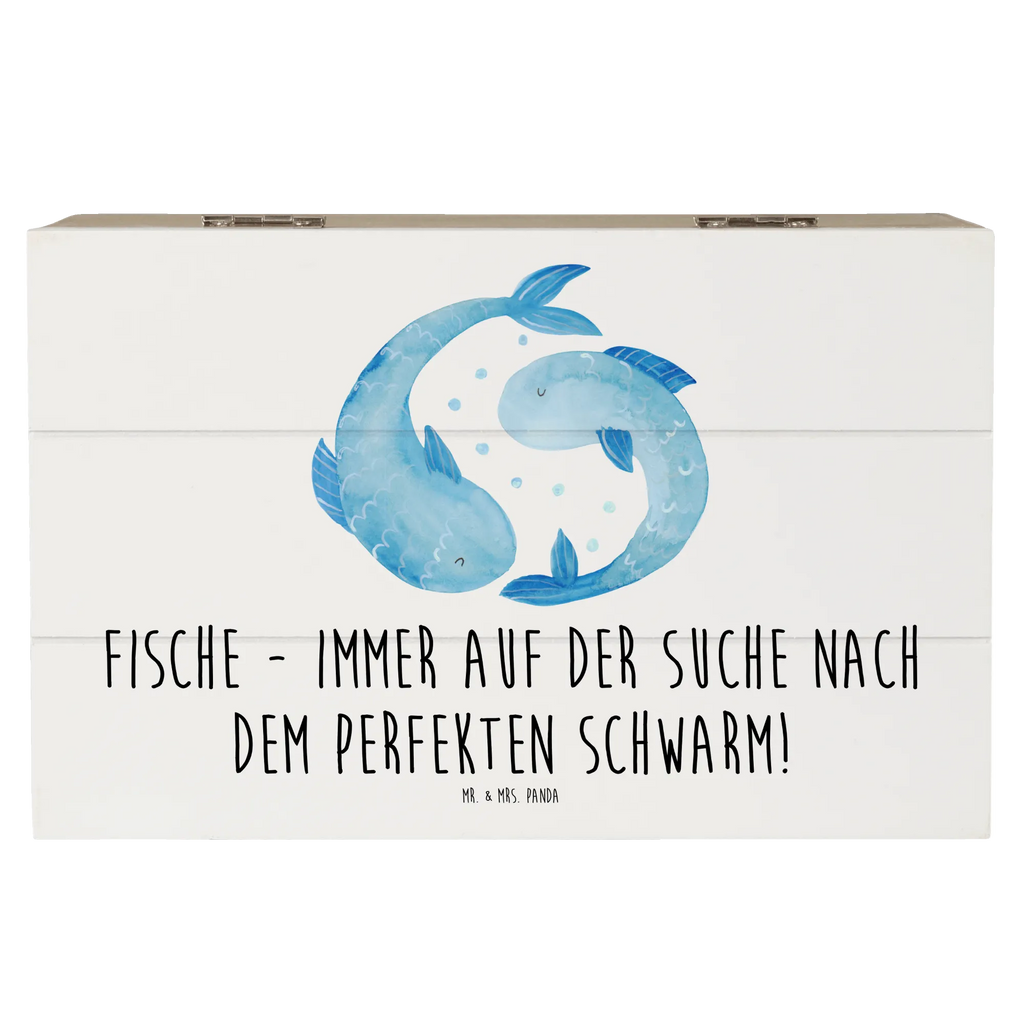 Holzkiste Fische Schwarm Geschenkbox, Erinnerungsbox, Kiste, Dekokiste, XXL, Schatzkiste, Aufbewahrungsbox, Holzkiste, Truhe, Erinnerungskiste, Schatulle, Geschenkdose, Tierkreiszeichen, Sternzeichen, Horoskop, Astrologie, Aszendent