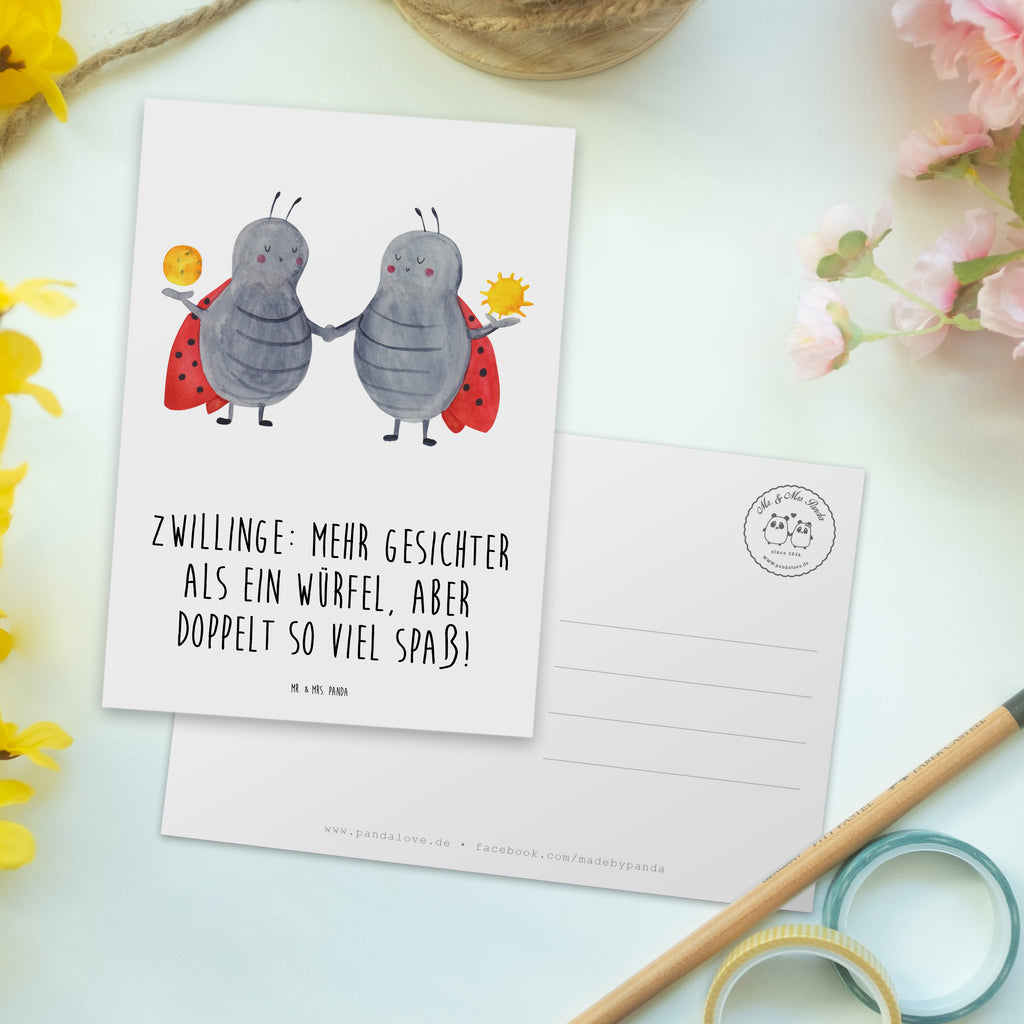 Postkarte Zwillinge Spaß Grußkarte, Einladung, Geburtstagskarte, Dankeskarte, Karte, Postkarte, Ansichtskarte, Geschenkkarte, Einladungskarten Geburtstag, Ansichtskarten, Einladung Geburtstag, Einladungskarte, Tierkreiszeichen, Sternzeichen, Horoskop, Astrologie, Aszendent