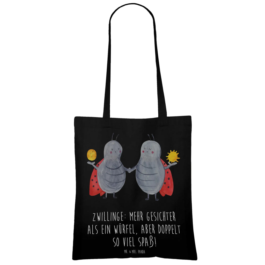 Tote bag Zwillinge: Mehr Gesichter als ein Würfel, aber doppelt so viel Spaß! Strandtasche, Schultertasche, Jutebeutel, Laptoptasche, Tasche, Jutetasche, Einkaufstasche, Beutel, Umhängetasche, Einkaufstüte, Stoffbeutel, Beuteltasche, Stofftasche, Shopper, Tragetasche, Badetasche, Tierkreiszeichen, Sternzeichen, Horoskop, Astrologie, Aszendent