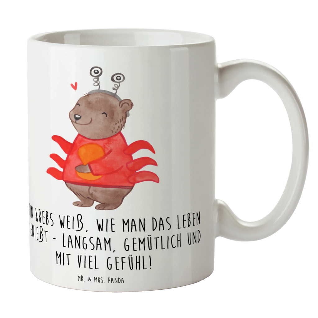 Tasse Krebs Genießer Teetasse, Tasse mit Zitaten, Bürotasse, Kaffeetasse, Tasse, Geschenktasse, Keramiktasse, Tasse mit Motiven, Porzellantasse, Tierkreiszeichen, Sternzeichen, Horoskop, Astrologie, Aszendent