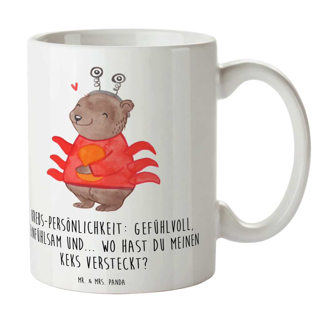 Tasse Krebs Gefühlswelt Tasse, Keramiktasse, Tasse mit Motiven, Tasse mit Zitaten, Porzellantasse, Bürotasse, Kaffeetasse, Geschenktasse, Teetasse, Tierkreiszeichen, Sternzeichen, Horoskop, Astrologie, Aszendent