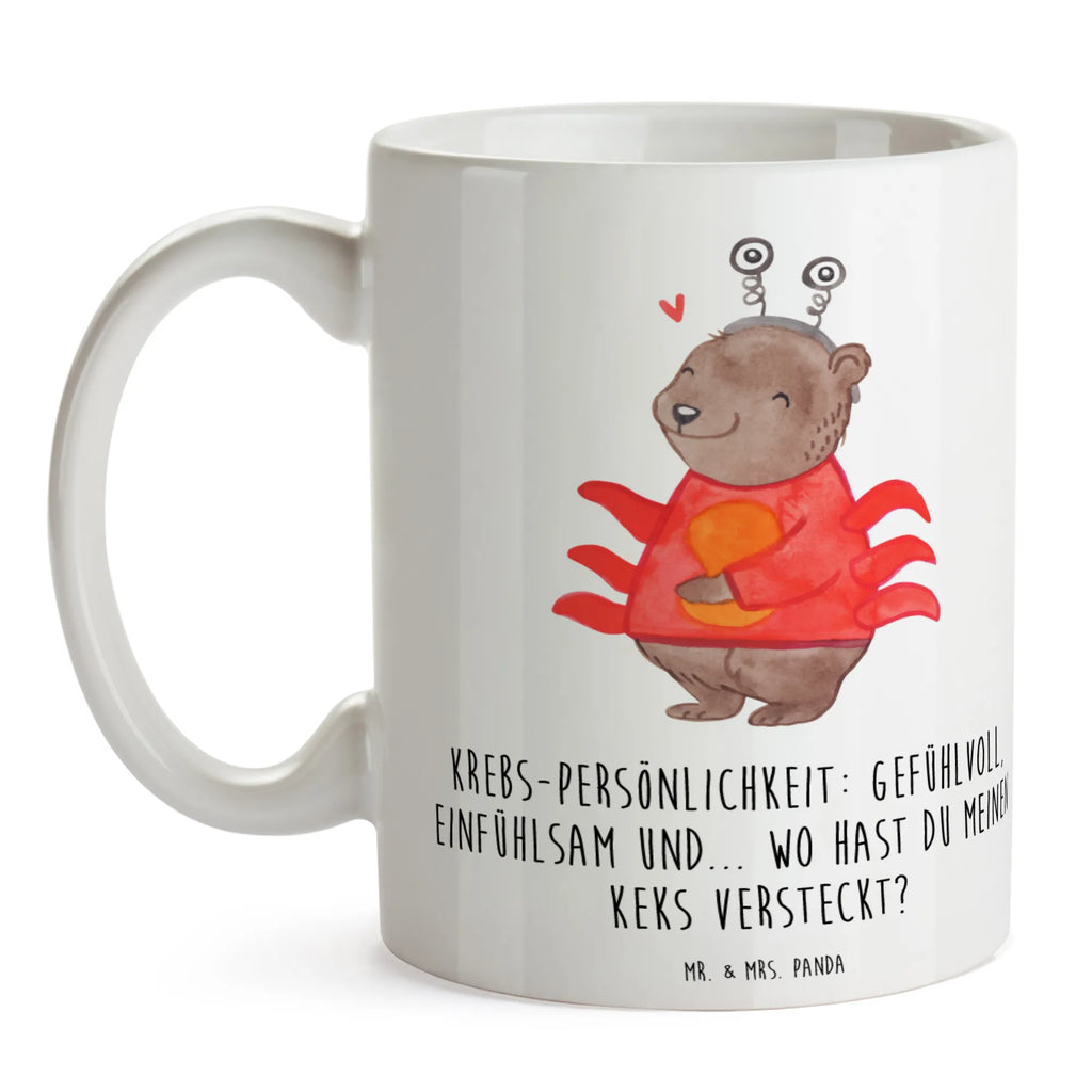 Tasse Krebs Gefühlswelt Tasse, Keramiktasse, Tasse mit Motiven, Tasse mit Zitaten, Porzellantasse, Bürotasse, Kaffeetasse, Geschenktasse, Teetasse, Tierkreiszeichen, Sternzeichen, Horoskop, Astrologie, Aszendent