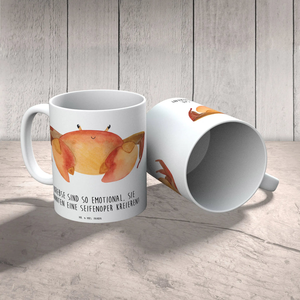 Tasse Emotionaler Krebs Geschenktasse, Porzellantasse, Teetasse, Tasse mit Motiven, Bürotasse, Kaffeetasse, Tasse mit Zitaten, Keramiktasse, Tasse, Tierkreiszeichen, Sternzeichen, Horoskop, Astrologie, Aszendent