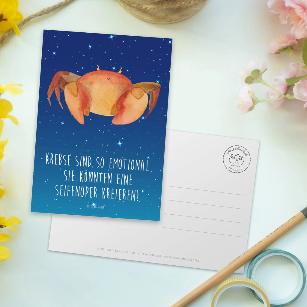 Postkarte Emotionaler Krebs Geschenkkarte, Ansichtskarte, Geburtstagskarte, Einladungskarte, Grußkarte, Einladung, Einladung Geburtstag, Ansichtskarten, Dankeskarte, Karte, Postkarte, Einladungskarten Geburtstag, Tierkreiszeichen, Sternzeichen, Horoskop, Astrologie, Aszendent