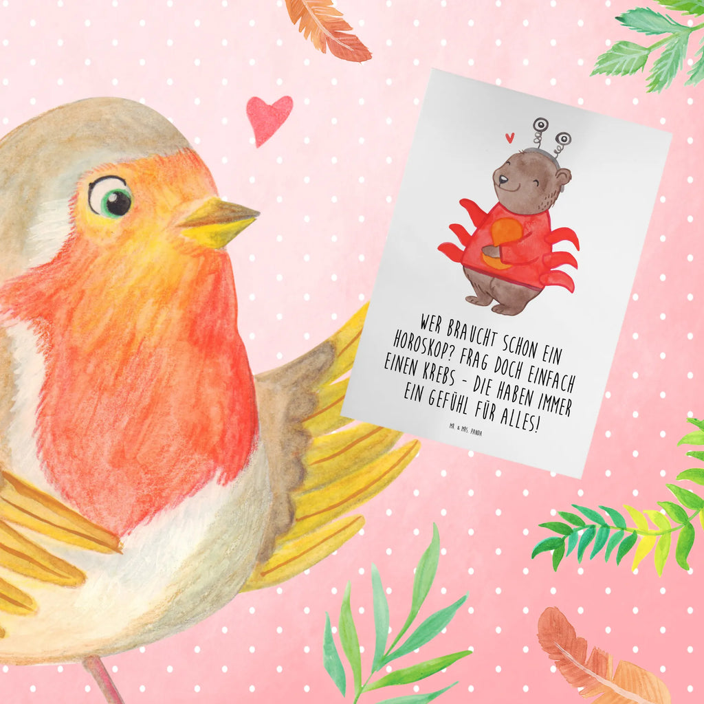 Grußkarte Krebs Gefühl Einladungskarte, Glückwunschkarte, Klappkarte, Karte, Ansichtskarten, Grußkarte, Hochzeitskarte, Geburtstagskarte, Tierkreiszeichen, Sternzeichen, Horoskop, Astrologie, Aszendent