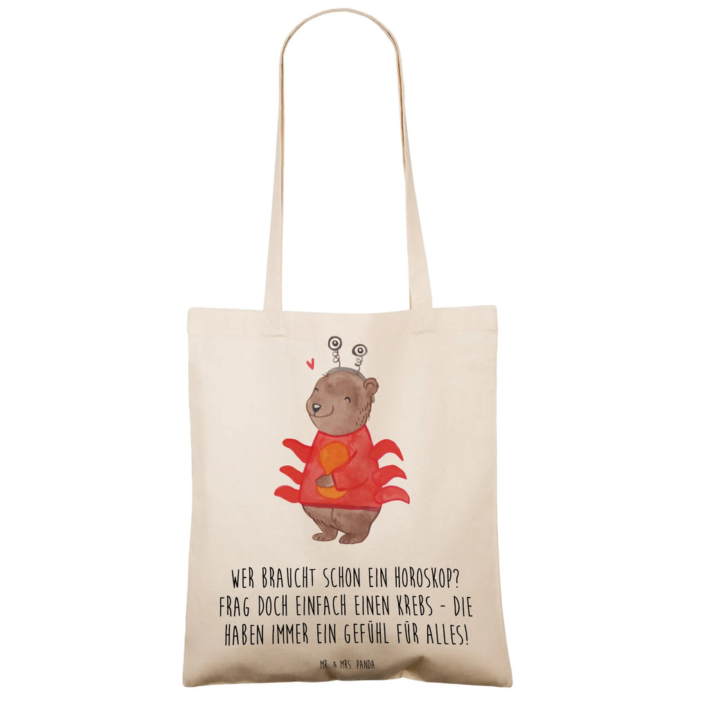 Tote bag Wer braucht schon ein Horoskop? Frag doch einfach einen Krebs - die haben immer ein Gefühl für alles! Laptoptasche, Stoffbeutel, Jutetasche, Shopper, Beuteltasche, Einkaufstasche, Badetasche, Tasche, Einkaufstüte, Jutebeutel, Strandtasche, Umhängetasche, Tragetasche, Beutel, Schultertasche, Stofftasche, Tierkreiszeichen, Sternzeichen, Horoskop, Astrologie, Aszendent