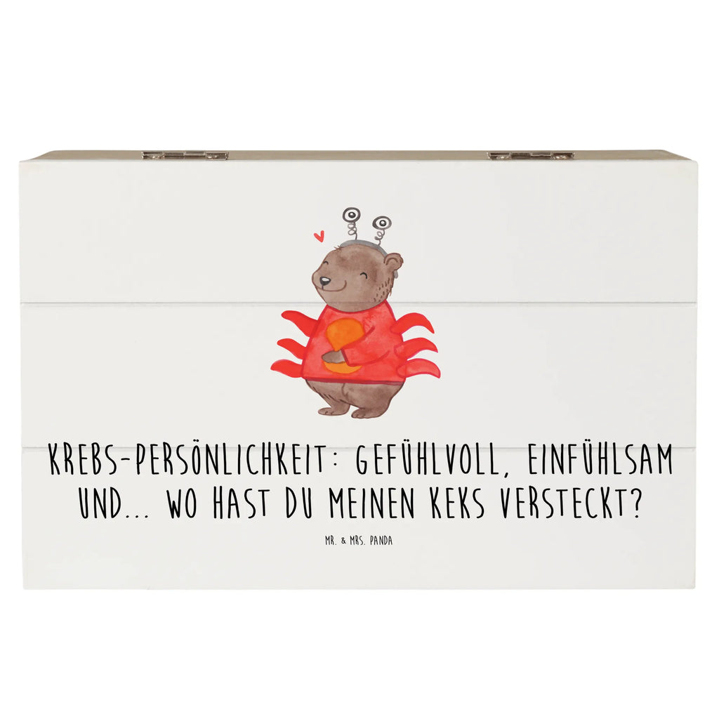 Holzkiste Krebs Gefühlswelt Erinnerungsbox, XXL, Aufbewahrungsbox, Erinnerungskiste, Schatulle, Geschenkbox, Schatzkiste, Dekokiste, Holzkiste, Geschenkdose, Truhe, Kiste, Tierkreiszeichen, Sternzeichen, Horoskop, Astrologie, Aszendent