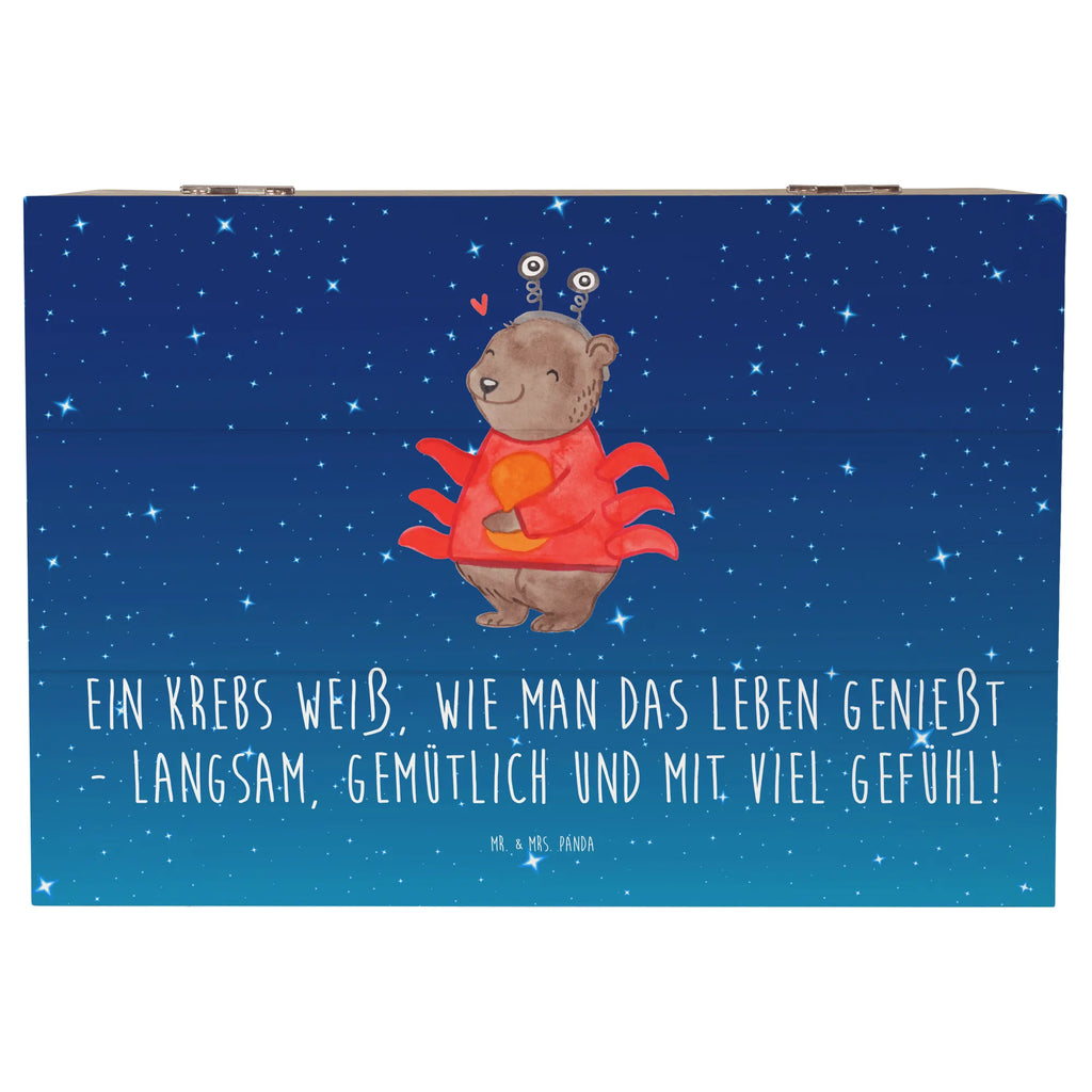Holzkiste Krebs Genießer Aufbewahrungsbox, Kiste, Schatzkiste, Truhe, Dekokiste, Erinnerungsbox, Schatulle, Geschenkdose, XXL, Geschenkbox, Erinnerungskiste, Holzkiste, Tierkreiszeichen, Sternzeichen, Horoskop, Astrologie, Aszendent