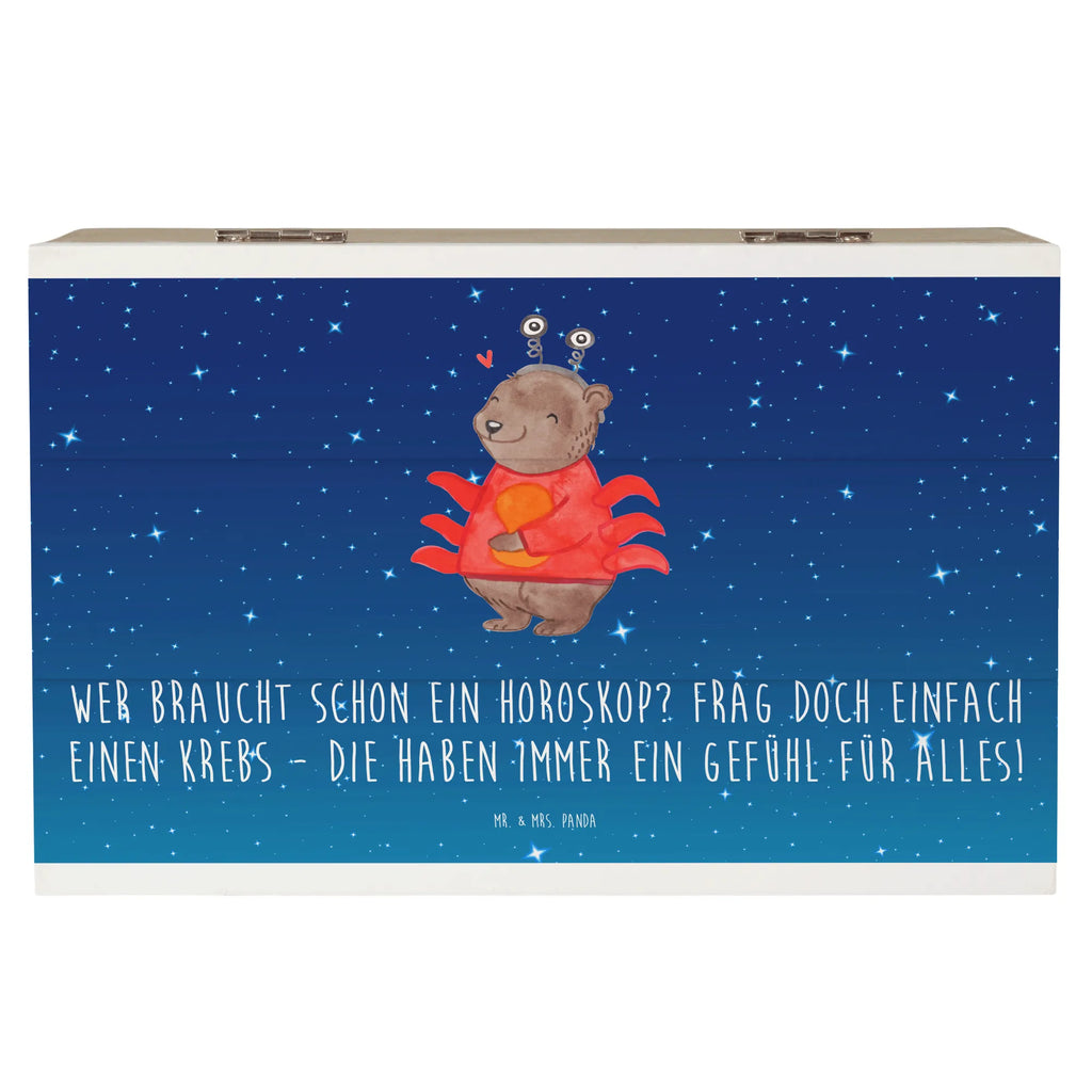 Holzkiste Krebs Gefühl XXL, Dekokiste, Holzkiste, Erinnerungsbox, Schatzkiste, Kiste, Truhe, Aufbewahrungsbox, Geschenkdose, Schatulle, Geschenkbox, Erinnerungskiste, Tierkreiszeichen, Sternzeichen, Horoskop, Astrologie, Aszendent