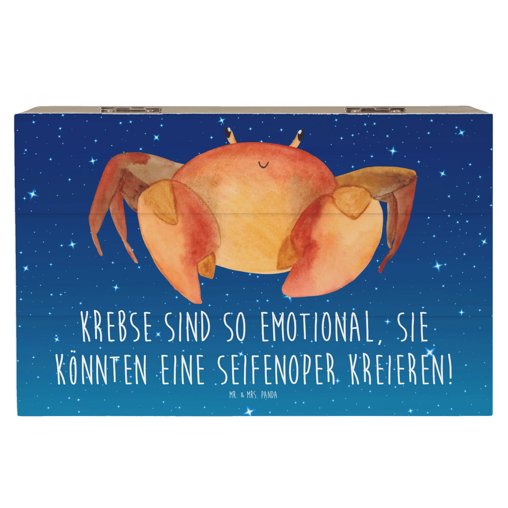Holzkiste Emotionaler Krebs Schatulle, Geschenkbox, Geschenkdose, XXL, Aufbewahrungsbox, Holzkiste, Kiste, Truhe, Schatzkiste, Dekokiste, Erinnerungsbox, Erinnerungskiste, Tierkreiszeichen, Sternzeichen, Horoskop, Astrologie, Aszendent