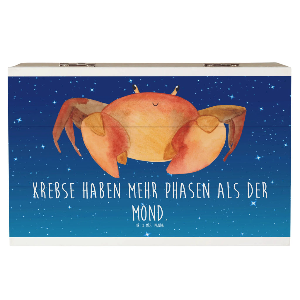 Holzkiste Krebs Phasen Erinnerungsbox, Schatzkiste, Geschenkbox, Geschenkdose, Dekokiste, Truhe, Holzkiste, Erinnerungskiste, Schatulle, XXL, Aufbewahrungsbox, Kiste, Tierkreiszeichen, Sternzeichen, Horoskop, Astrologie, Aszendent