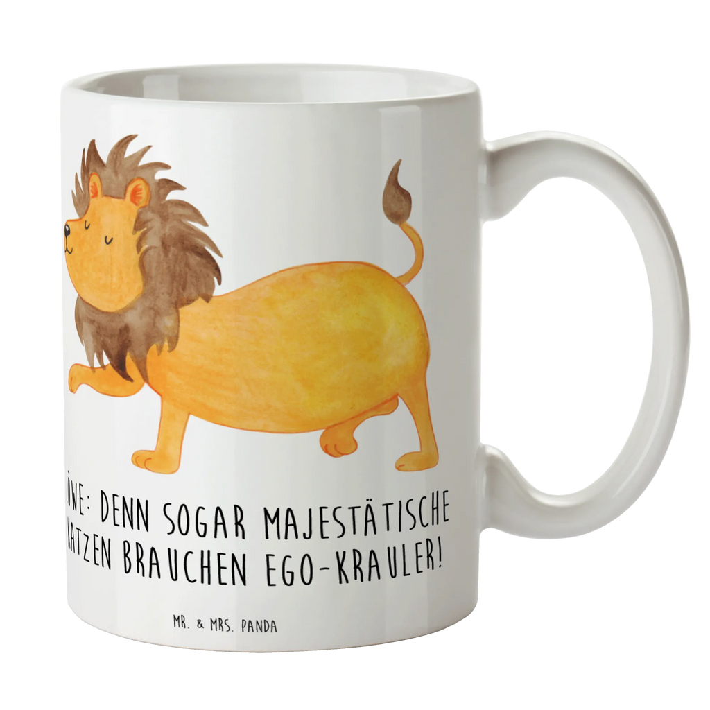 Tasse Majestätischer Löwe Tasse mit Motiven, Tasse, Bürotasse, Kaffeetasse, Teetasse, Geschenktasse, Tasse mit Zitaten, Keramiktasse, Porzellantasse, Tierkreiszeichen, Sternzeichen, Horoskop, Astrologie, Aszendent