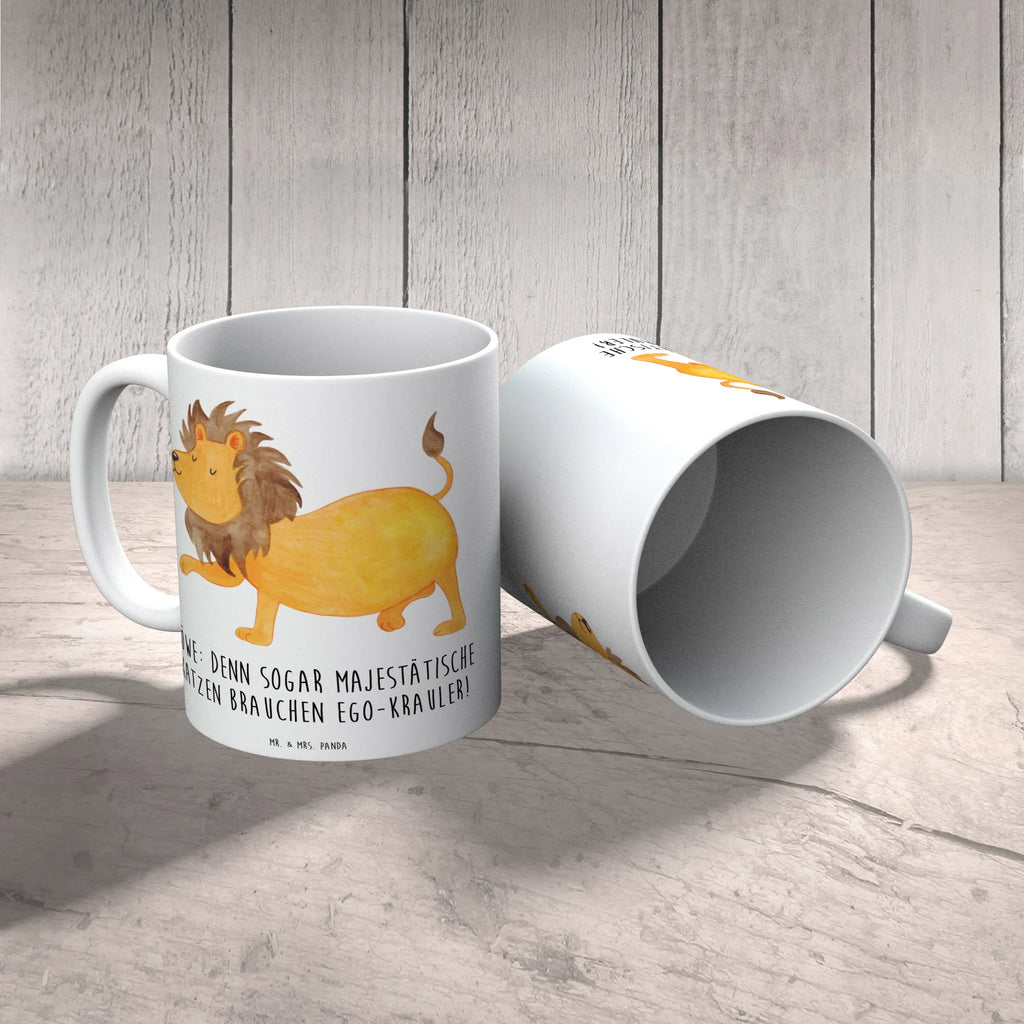 Tasse Majestätischer Löwe Tasse mit Motiven, Tasse, Bürotasse, Kaffeetasse, Teetasse, Geschenktasse, Tasse mit Zitaten, Keramiktasse, Porzellantasse, Tierkreiszeichen, Sternzeichen, Horoskop, Astrologie, Aszendent