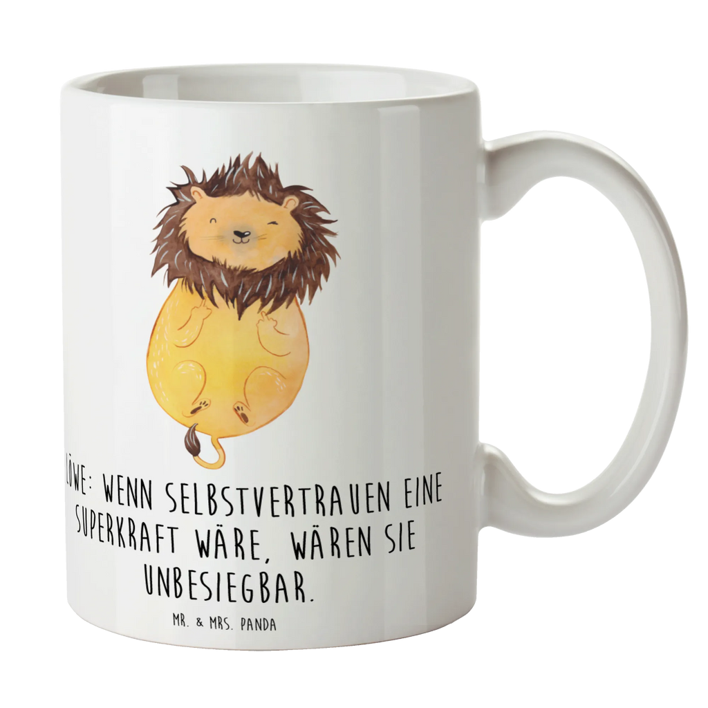Tasse Löwe Superkraft Keramiktasse, Geschenktasse, Teetasse, Tasse mit Motiven, Tasse mit Zitaten, Porzellantasse, Kaffeetasse, Bürotasse, Tasse, Tierkreiszeichen, Sternzeichen, Horoskop, Astrologie, Aszendent