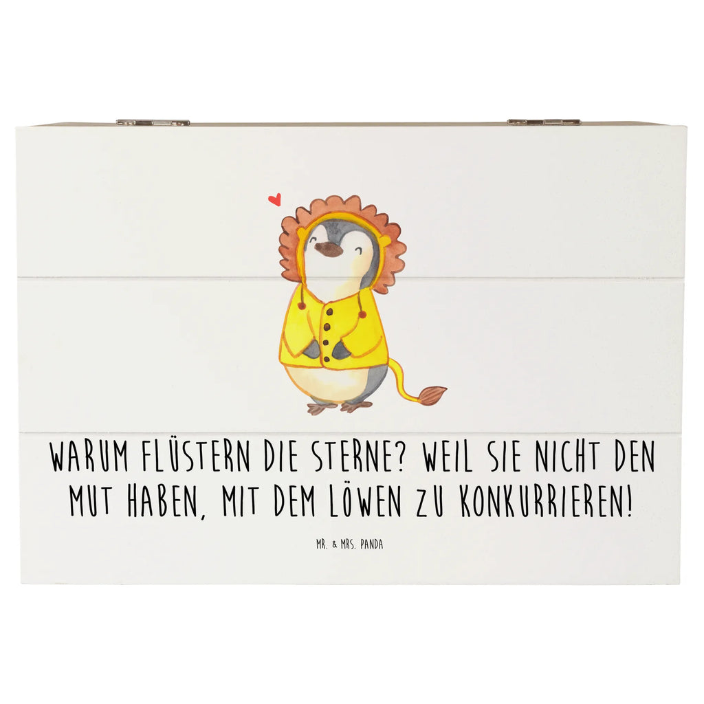 Wooden chest Warum flüstern die Sterne? Weil sie nicht den Mut haben, mit dem Löwen zu konkurrieren! Geschenkbox, Schatzkiste, Geschenkdose, Erinnerungsbox, XXL, Aufbewahrungsbox, Dekokiste, Kiste, Holzkiste, Truhe, Schatulle, Erinnerungskiste, Tierkreiszeichen, Sternzeichen, Horoskop, Astrologie, Aszendent