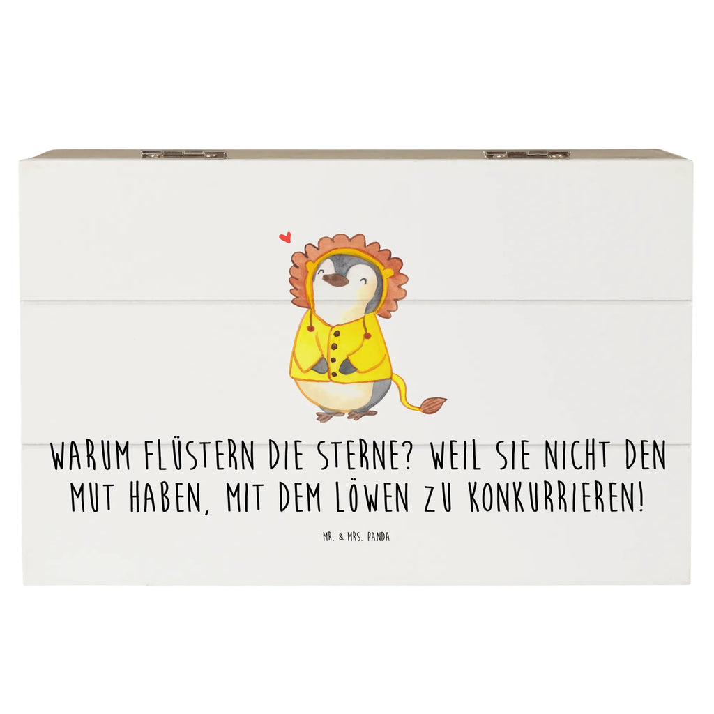 Wooden chest Warum flüstern die Sterne? Weil sie nicht den Mut haben, mit dem Löwen zu konkurrieren! Geschenkbox, Schatzkiste, Geschenkdose, Erinnerungsbox, XXL, Aufbewahrungsbox, Dekokiste, Kiste, Holzkiste, Truhe, Schatulle, Erinnerungskiste, Tierkreiszeichen, Sternzeichen, Horoskop, Astrologie, Aszendent