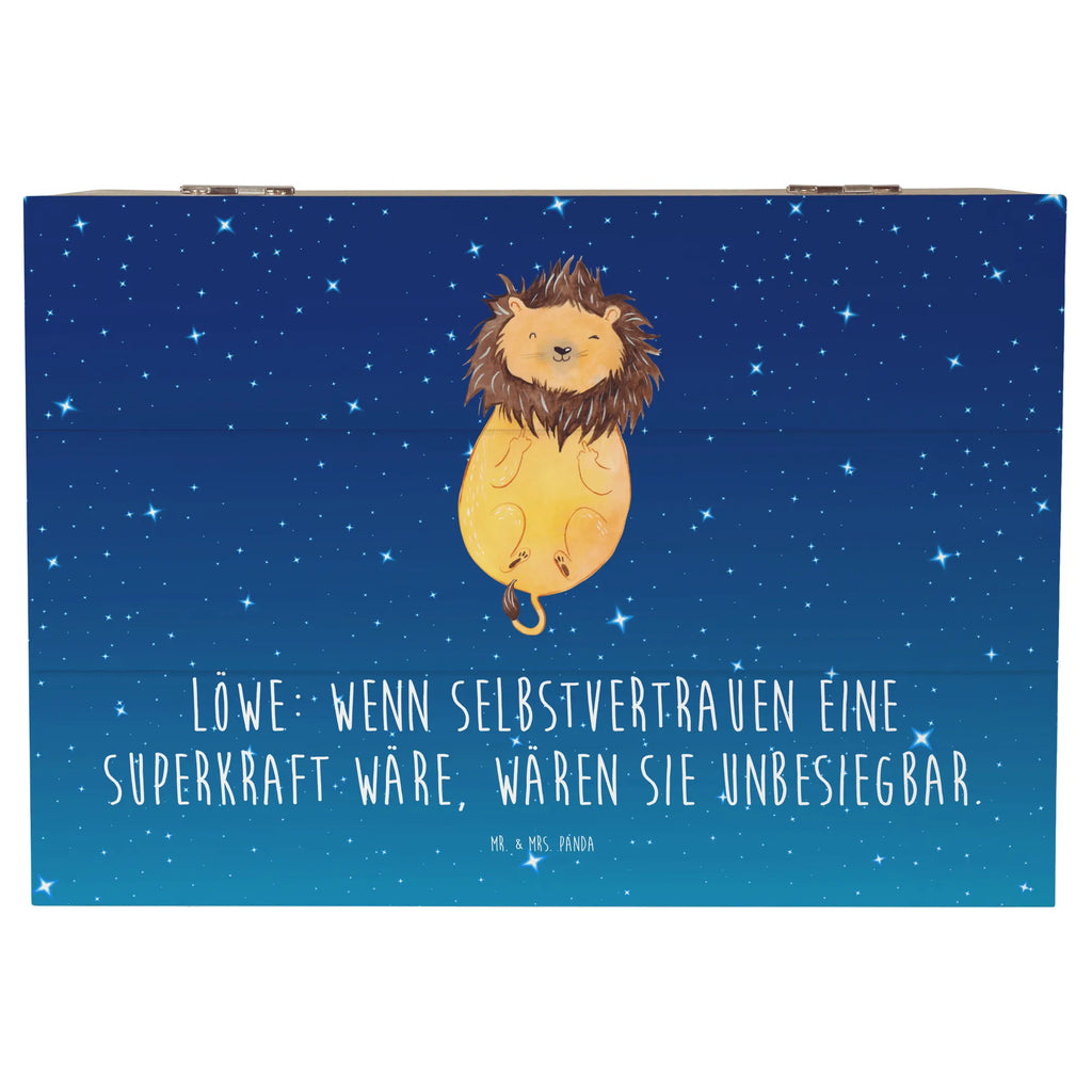 Holzkiste Löwe Superkraft Schatzkiste, Aufbewahrungsbox, Schatulle, Truhe, Dekokiste, Geschenkdose, Geschenkbox, XXL, Erinnerungskiste, Erinnerungsbox, Kiste, Holzkiste, Tierkreiszeichen, Sternzeichen, Horoskop, Astrologie, Aszendent