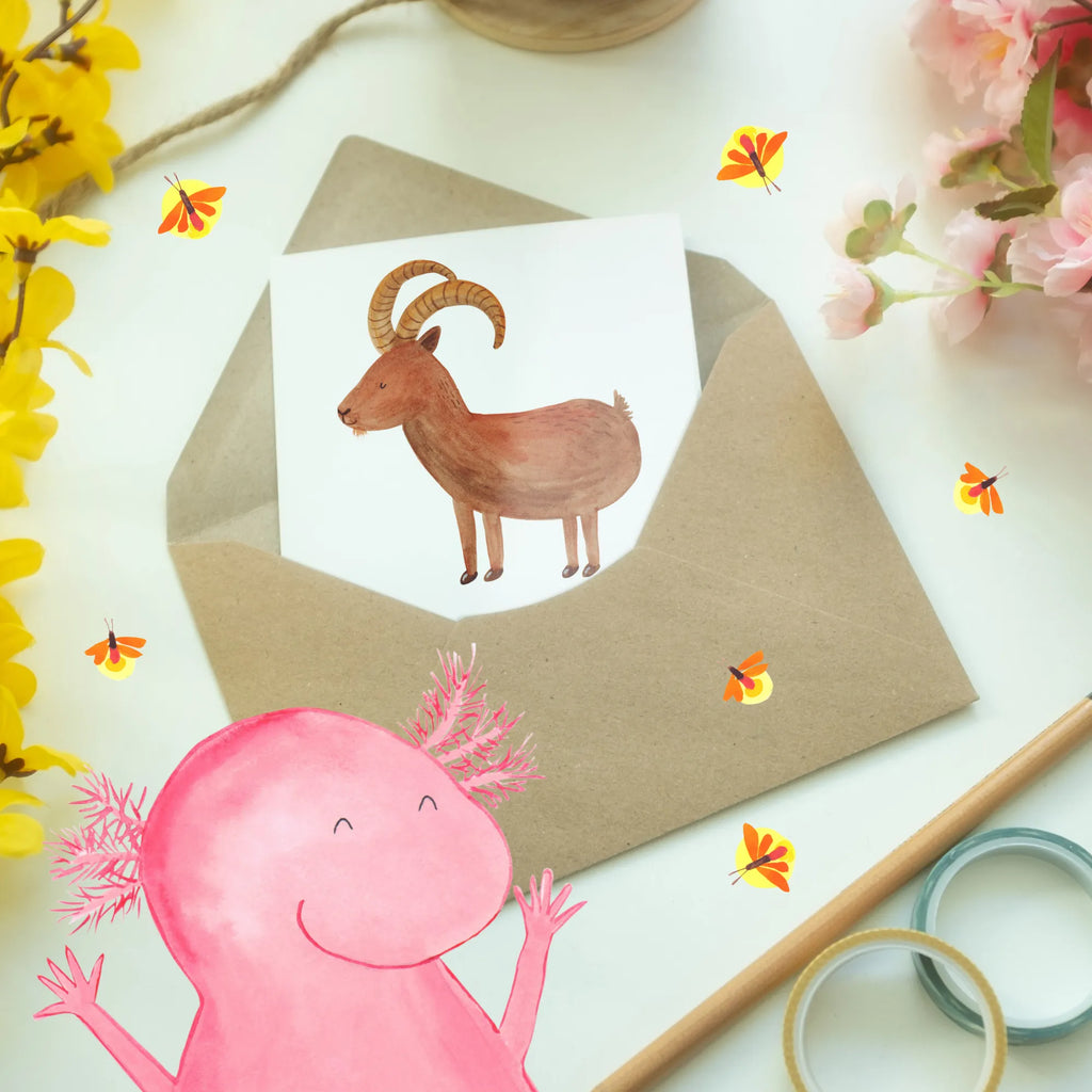 Grußkarte Steinbock Perfektion Einladungskarte, Hochzeitskarte, Geburtstagskarte, Glückwunschkarte, Grußkarte, Karte, Klappkarte, Ansichtskarten, Tierkreiszeichen, Sternzeichen, Horoskop, Astrologie, Aszendent