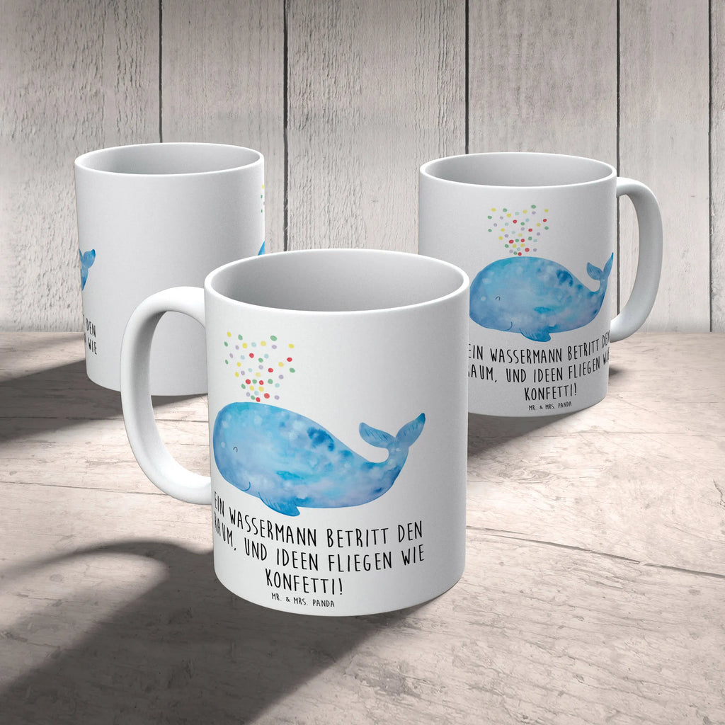 Tasse Wassermann Ideenflug Tasse, Tasse mit Zitaten, Geschenktasse, Tasse mit Motiven, Bürotasse, Keramiktasse, Teetasse, Porzellantasse, Kaffeetasse, Tierkreiszeichen, Sternzeichen, Horoskop, Astrologie, Aszendent