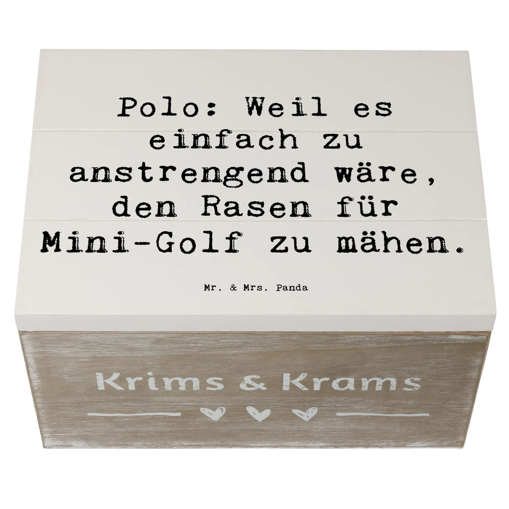 Holzkiste Spruch Polo Spaß Geschenkdose, Aufbewahrungsbox, Schatzkiste, Geschenkbox, Truhe, XXL, Schatulle, Holzkiste, Kiste, Erinnerungsbox, Erinnerungskiste, Dekokiste, Geschenk, Sport, Sportart, Hobby, Schenken, Danke, Dankeschön, Auszeichnung, Gewinn, Sportler