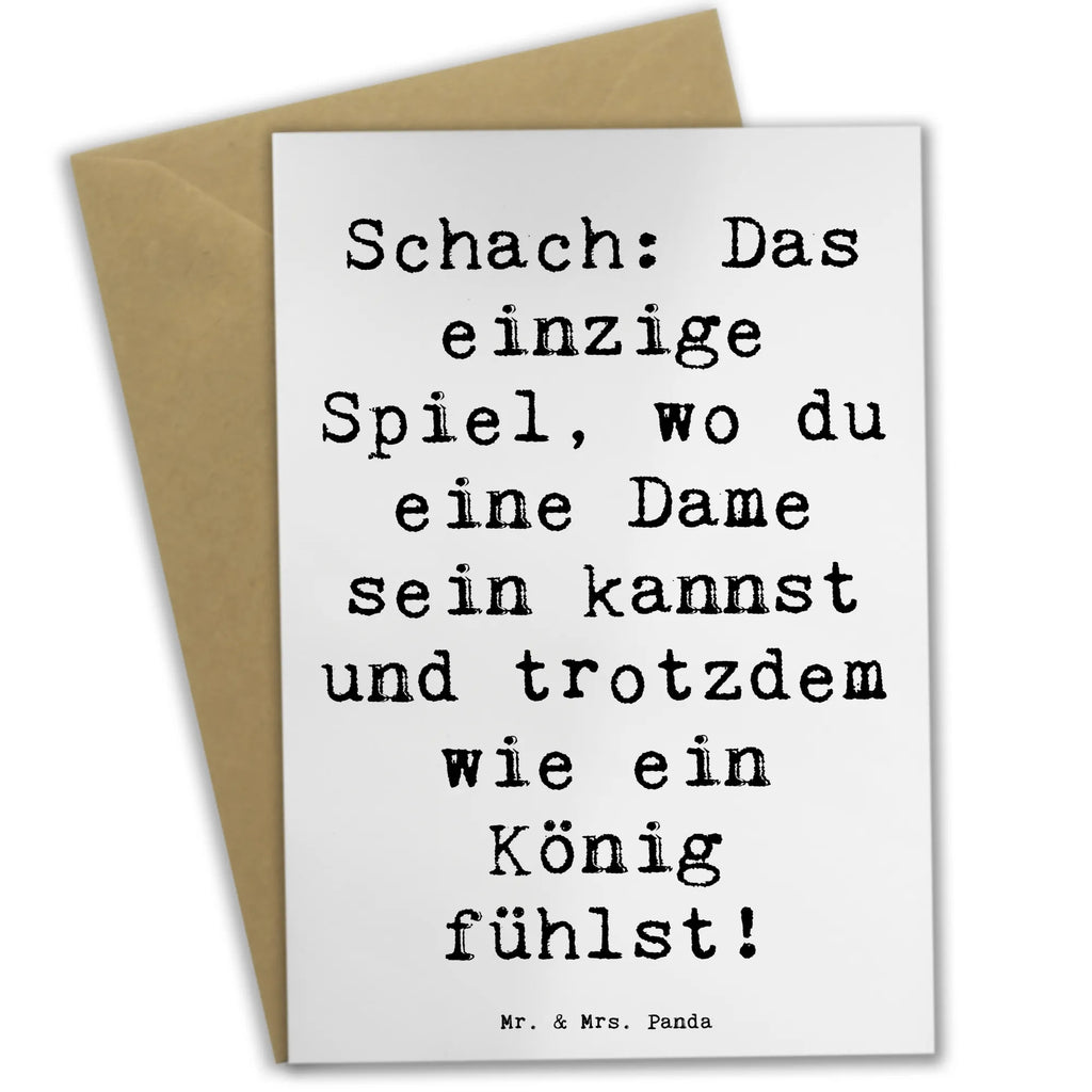 Grußkarte Spruch Schach Dame und König Geburtstagskarte, Klappkarte, Grußkarte, Einladungskarte, Hochzeitskarte, Karte, Glückwunschkarte, Ansichtskarten, Geschenk, Sport, Sportart, Hobby, Schenken, Danke, Dankeschön, Auszeichnung, Gewinn, Sportler