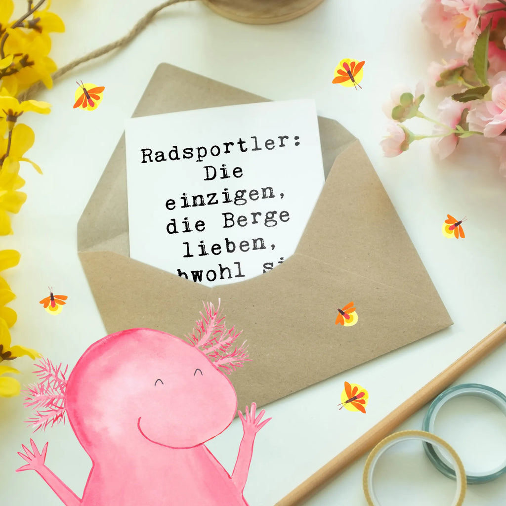 Grußkarte Spruch Radsport Berge Karte, Ansichtskarten, Klappkarte, Hochzeitskarte, Einladungskarte, Geburtstagskarte, Grußkarte, Glückwunschkarte, Geschenk, Sport, Sportart, Hobby, Schenken, Danke, Dankeschön, Auszeichnung, Gewinn, Sportler