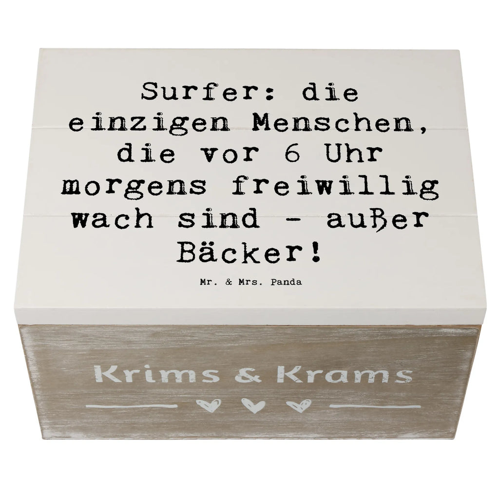 Holzkiste Spruch Surfen Frühaufsteher Kiste, Erinnerungsbox, Dekokiste, Truhe, Geschenkbox, Aufbewahrungsbox, Geschenkdose, Erinnerungskiste, Schatzkiste, Schatulle, XXL, Holzkiste, Geschenk, Sport, Sportart, Hobby, Schenken, Danke, Dankeschön, Auszeichnung, Gewinn, Sportler