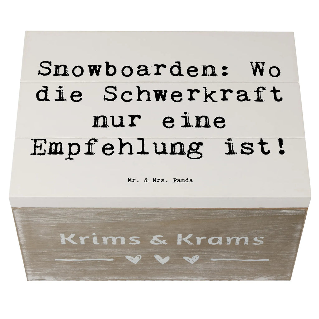 Holzkiste Spruch Snowboarden: Wo die Schwerkraft nur eine Empfehlung ist! XXL, Erinnerungsbox, Schatzkiste, Erinnerungskiste, Kiste, Geschenkdose, Holzkiste, Schatulle, Dekokiste, Aufbewahrungsbox, Truhe, Geschenkbox, Geschenk, Sport, Sportart, Hobby, Schenken, Danke, Dankeschön, Auszeichnung, Gewinn, Sportler