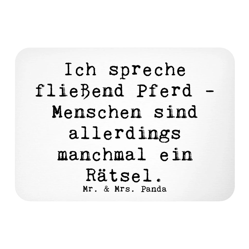Magnet Saying Ich spreche fließend Pferd - Menschen sind allerdings manchmal ein Rätsel. Souvenir Magnet, Kühlschrank Dekoration, Dekomagnet, Whiteboard Magnet, Kühlschrankmagnet, Motivmagnete, Pinnwandmagnet, Notiz Magnet, Geschenk, Sport, Sportart, Hobby, Schenken, Danke, Dankeschön, Auszeichnung, Gewinn, Sportler
