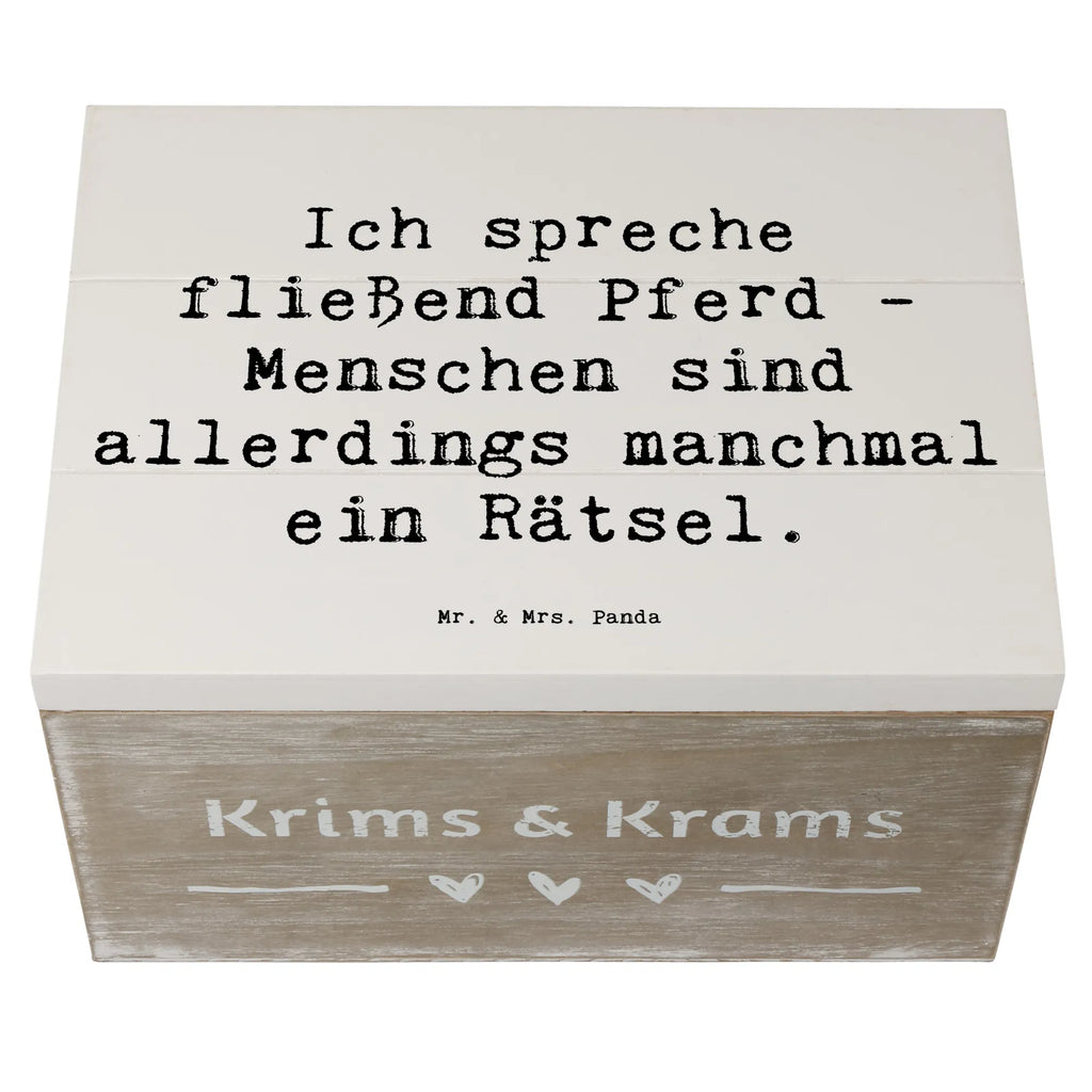 Holzkiste Spruch Reiten und Rätsel Schatulle, Holzkiste, Geschenkbox, Schatzkiste, Erinnerungskiste, Truhe, Kiste, Geschenkdose, Erinnerungsbox, XXL, Aufbewahrungsbox, Dekokiste, Geschenk, Sport, Sportart, Hobby, Schenken, Danke, Dankeschön, Auszeichnung, Gewinn, Sportler