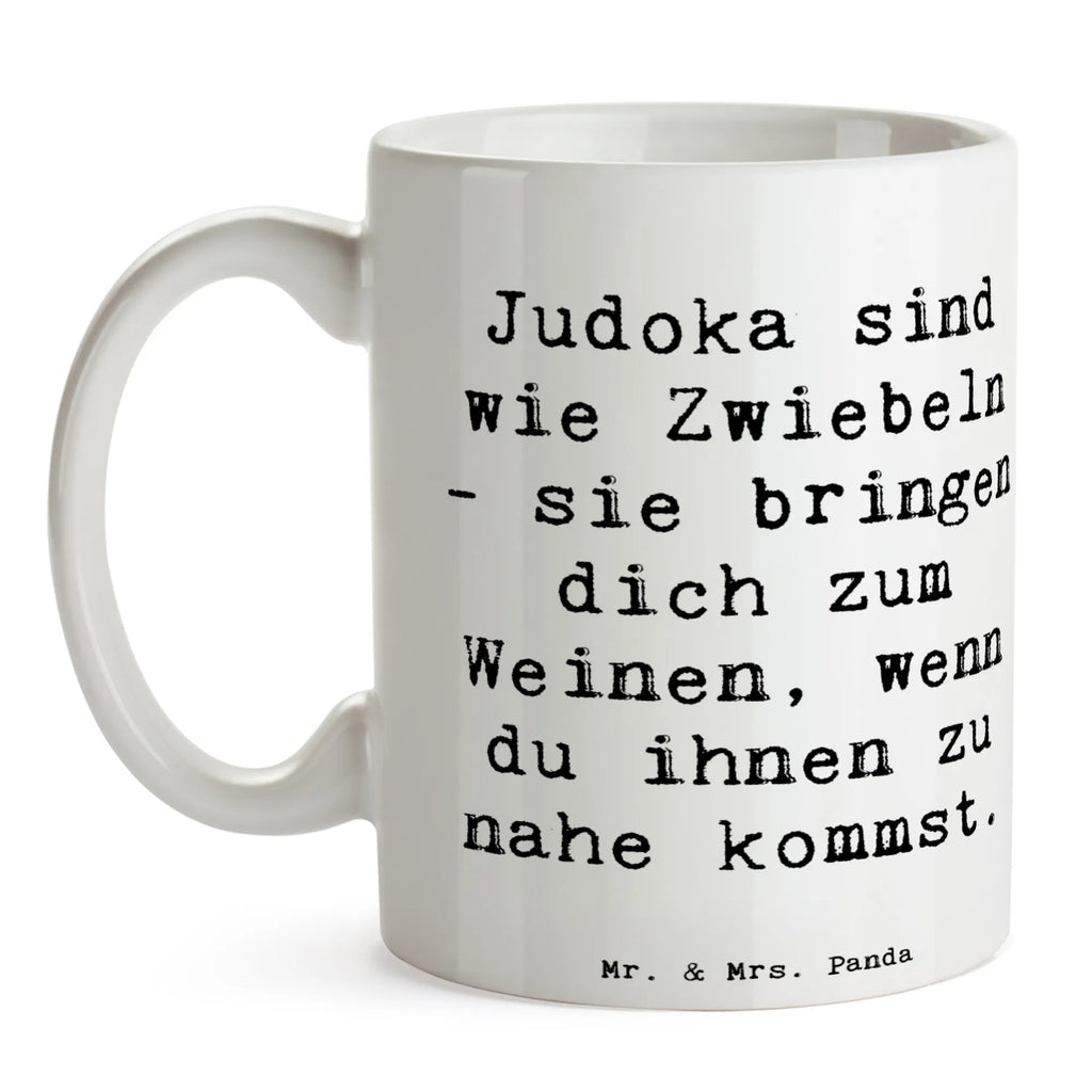 Tasse Spruch Judo Zwiebel Teetasse, Porzellantasse, Tasse mit Motiven, Geschenktasse, Tasse, Bürotasse, Keramiktasse, Tasse mit Zitaten, Kaffeetasse, Geschenk, Sport, Sportart, Hobby, Schenken, Danke, Dankeschön, Auszeichnung, Gewinn, Sportler