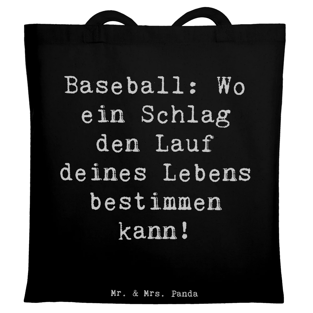 Tote bag Saying Baseball: Wo ein Schlag den Lauf deines Lebens bestimmen kann! Laptoptasche, Jutetasche, Badetasche, Stoffbeutel, Beuteltasche, Stofftasche, Umhängetasche, Einkaufstüte, Jutebeutel, Shopper, Tasche, Tragetasche, Einkaufstasche, Beutel, Schultertasche, Strandtasche, Geschenk, Sport, Sportart, Hobby, Schenken, Danke, Dankeschön, Auszeichnung, Gewinn, Sportler