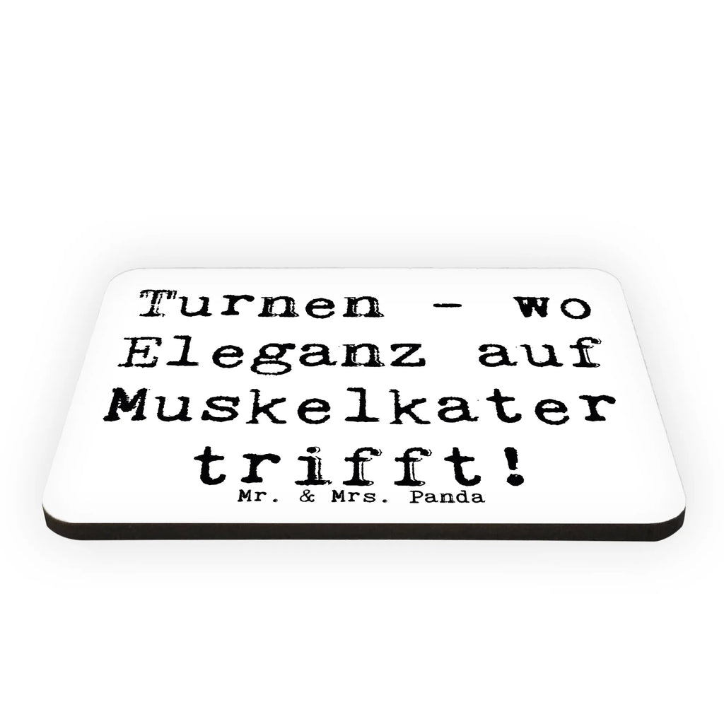 Magnet Saying Turnen - wo Eleganz auf Muskelkater trifft! Pinnwandmagnet, Motivmagnete, Kühlschrank Dekoration, Dekomagnet, Kühlschrankmagnet, Notiz Magnet, Whiteboard Magnet, Souvenir Magnet, Geschenk, Sport, Sportart, Hobby, Schenken, Danke, Dankeschön, Auszeichnung, Gewinn, Sportler