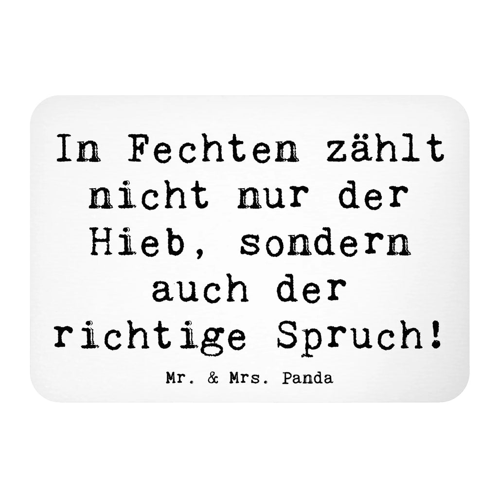 Magnet Saying In Fechten zählt nicht nur der Hieb, sondern auch der richtige Spruch! Kühlschrank Dekoration, Souvenir Magnet, Kühlschrankmagnet, Dekomagnet, Pinnwandmagnet, Notiz Magnet, Motivmagnete, Whiteboard Magnet, Geschenk, Sport, Sportart, Hobby, Schenken, Danke, Dankeschön, Auszeichnung, Gewinn, Sportler