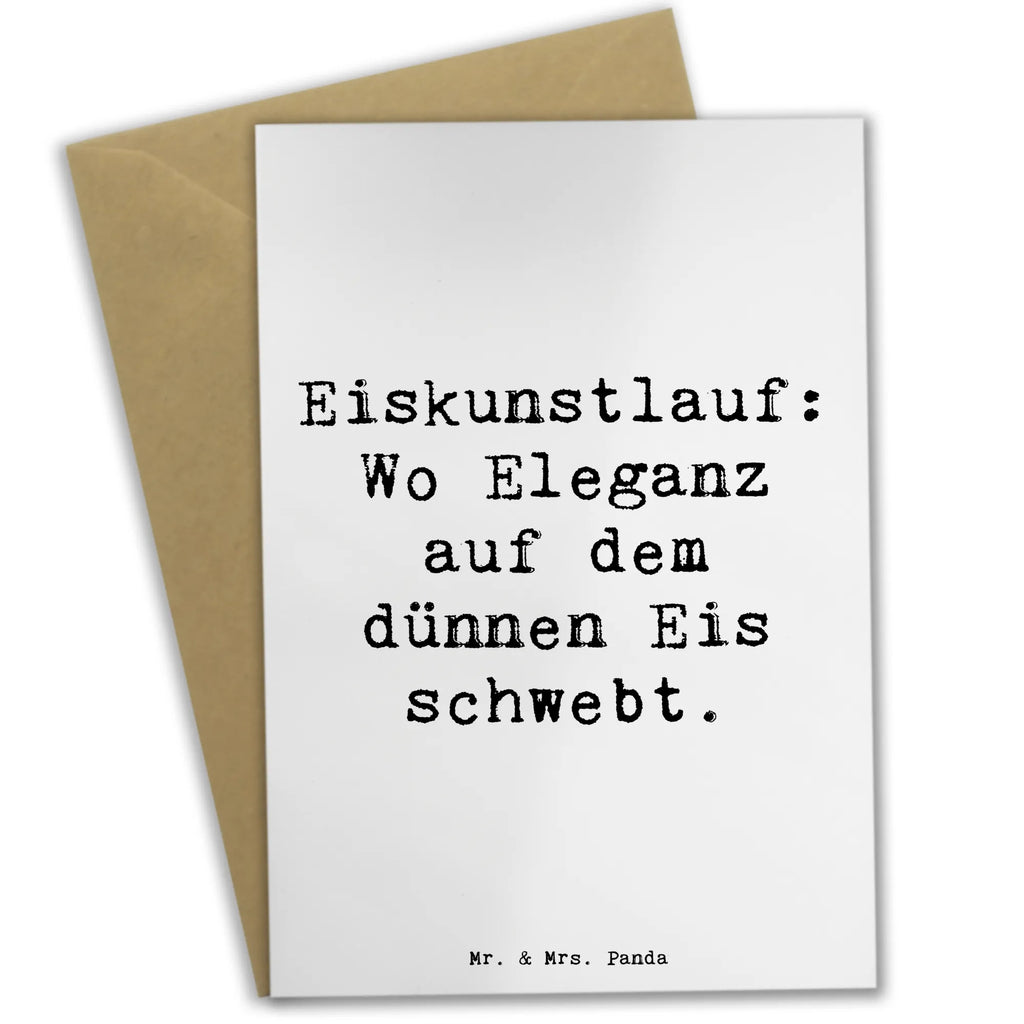 Grußkarte Spruch Eiskunstlauf: Wo Eleganz auf dem dünnen Eis schwebt. Ansichtskarten, Klappkarte, Geburtstagskarte, Hochzeitskarte, Einladungskarte, Glückwunschkarte, Karte, Grußkarte, Geschenk, Sport, Sportart, Hobby, Schenken, Danke, Dankeschön, Auszeichnung, Gewinn, Sportler