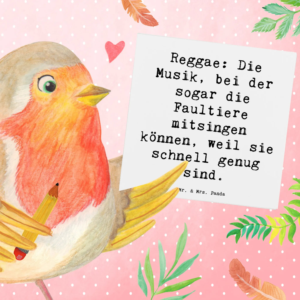 Deluxe Karte Spruch Reggae Freude Karte, Hochzeitskarte, Hochwertige Klappkarte, Einladungskarte, Hochwertige Grußkarte, Klappkarte, Glückwunschkarte, Geburtstagskarte, Grußkarte