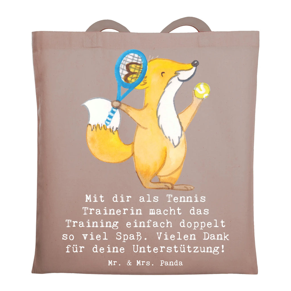 Tote bag Mit dir als Tennis Trainerin macht das Training einfach doppelt so viel Spaß. Vielen Dank für deine Unterstützung! Shopper, Einkaufstüte, Umhängetasche, Tasche, Badetasche, Strandtasche, Einkaufstasche, Stoffbeutel, Beutel, Schultertasche, Tragetasche, Stofftasche, Beuteltasche, Jutebeutel, Jutetasche, Laptoptasche, Geschenk, Sport, Sportart, Hobby, Schenken, Danke, Dankeschön, Auszeichnung, Gewinn, Sportler