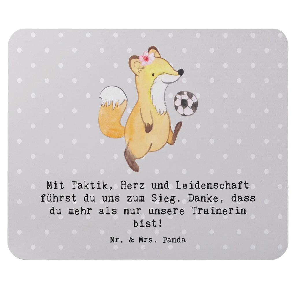 Mouse mat Mit Taktik, Herz und Leidenschaft führst du uns zum Sieg. Danke, dass du mehr als nur unsere Trainerin bist! Mauspad, Mousepad, PC Zubehör, Mauspad Büro, Computer zubehör, Mausunterlage, Designer Mauspad, Büroausstattung, Arbeitszimmer, Einzigartiges Mauspad, Geschenk, Sport, Sportart, Hobby, Schenken, Danke, Dankeschön, Auszeichnung, Gewinn, Sportler